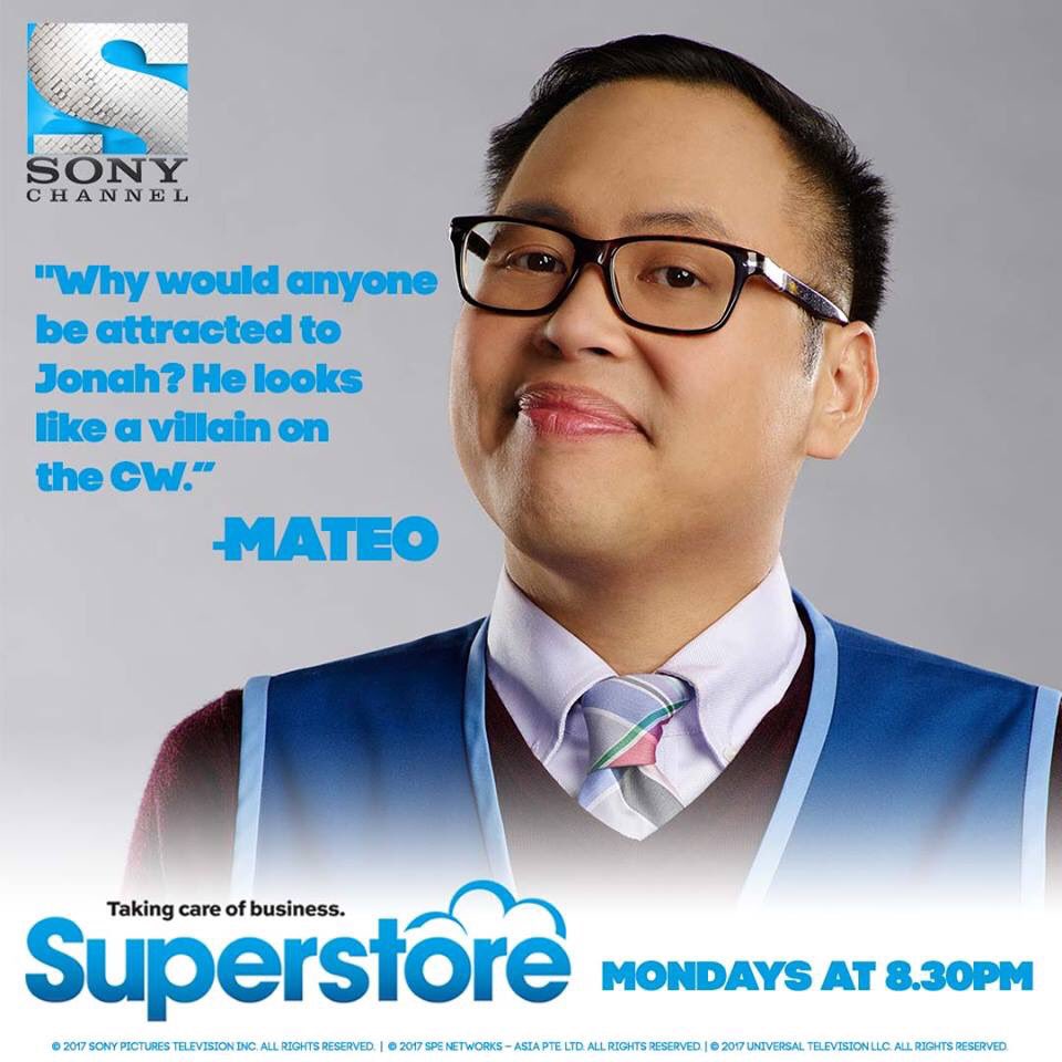 SonyChannelPH's tweet photo. We often wonder what runs inside Mateo's head. Well, here's a clear view. LOL! #Superstore #SonyChannelSuperstore https://t.co/rOqH6z34zU