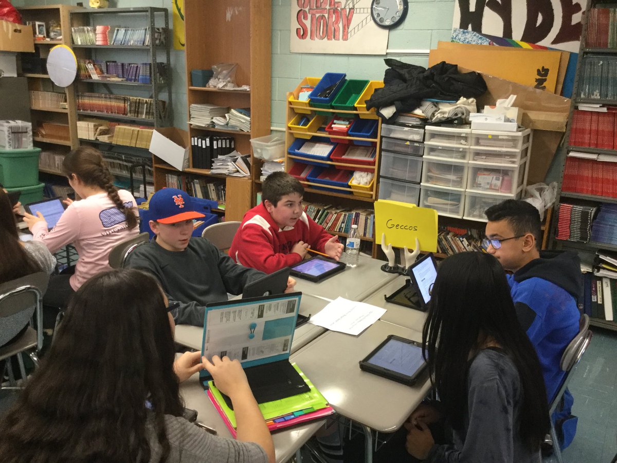 dsmithela's tweet photo. Students rotate through review stations and work collaboratively to review the readings from our Immigration Unit. https://t.co/E0Kfc6aEOk