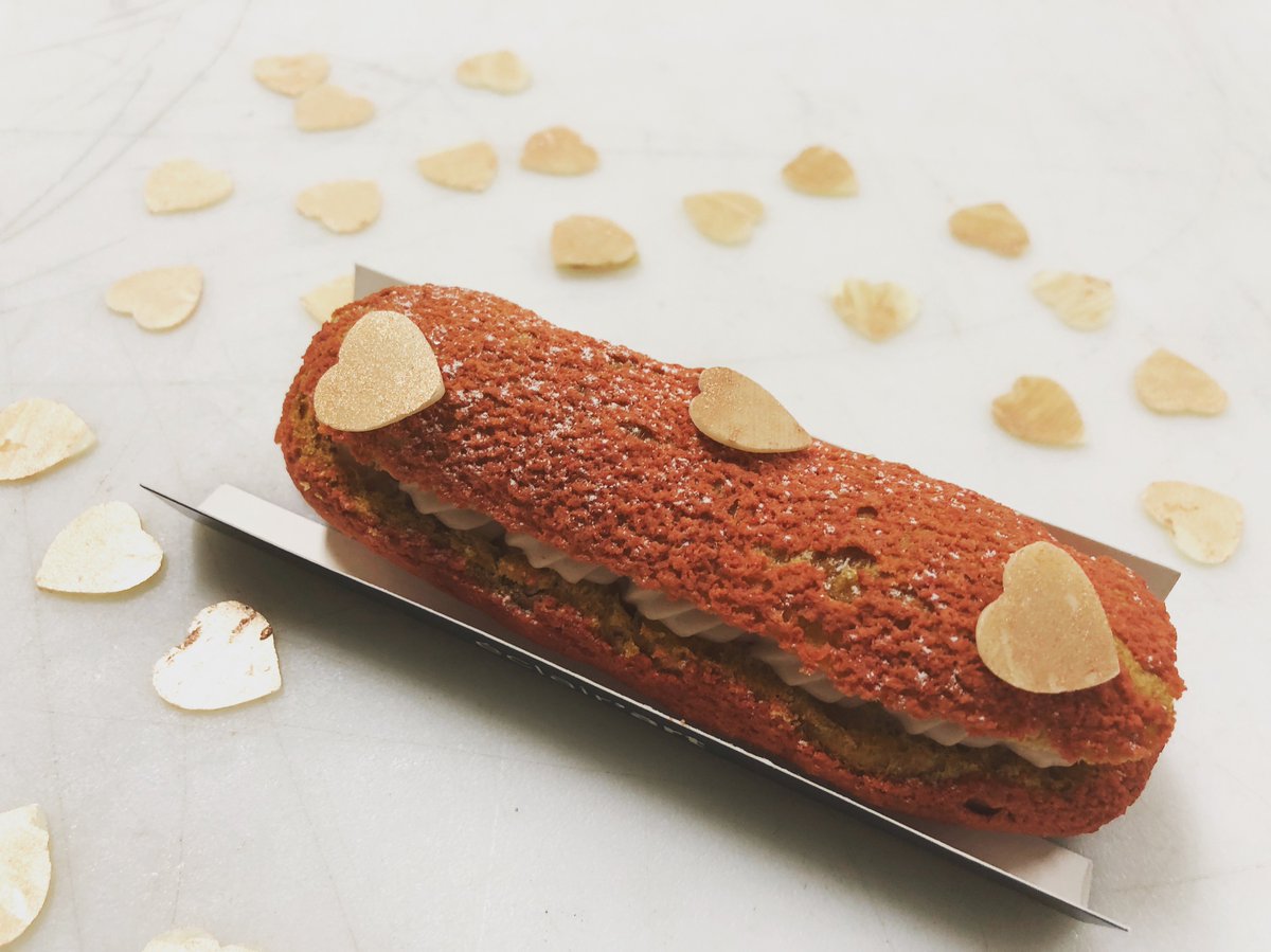 chouketteeclair's tweet photo. Nothing says #love like our Isfahan #eclair with raspberry, lychee and a hint of rose water ... except maybe our #chocolate eclair!! Come on by and decide for yourself!! https://t.co/3glFnC3vfw