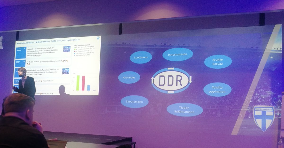 PPJ:kin tänä viikonloppuna DDR-hommissa. Yritetään antaa ja saada. #seurojenääni18