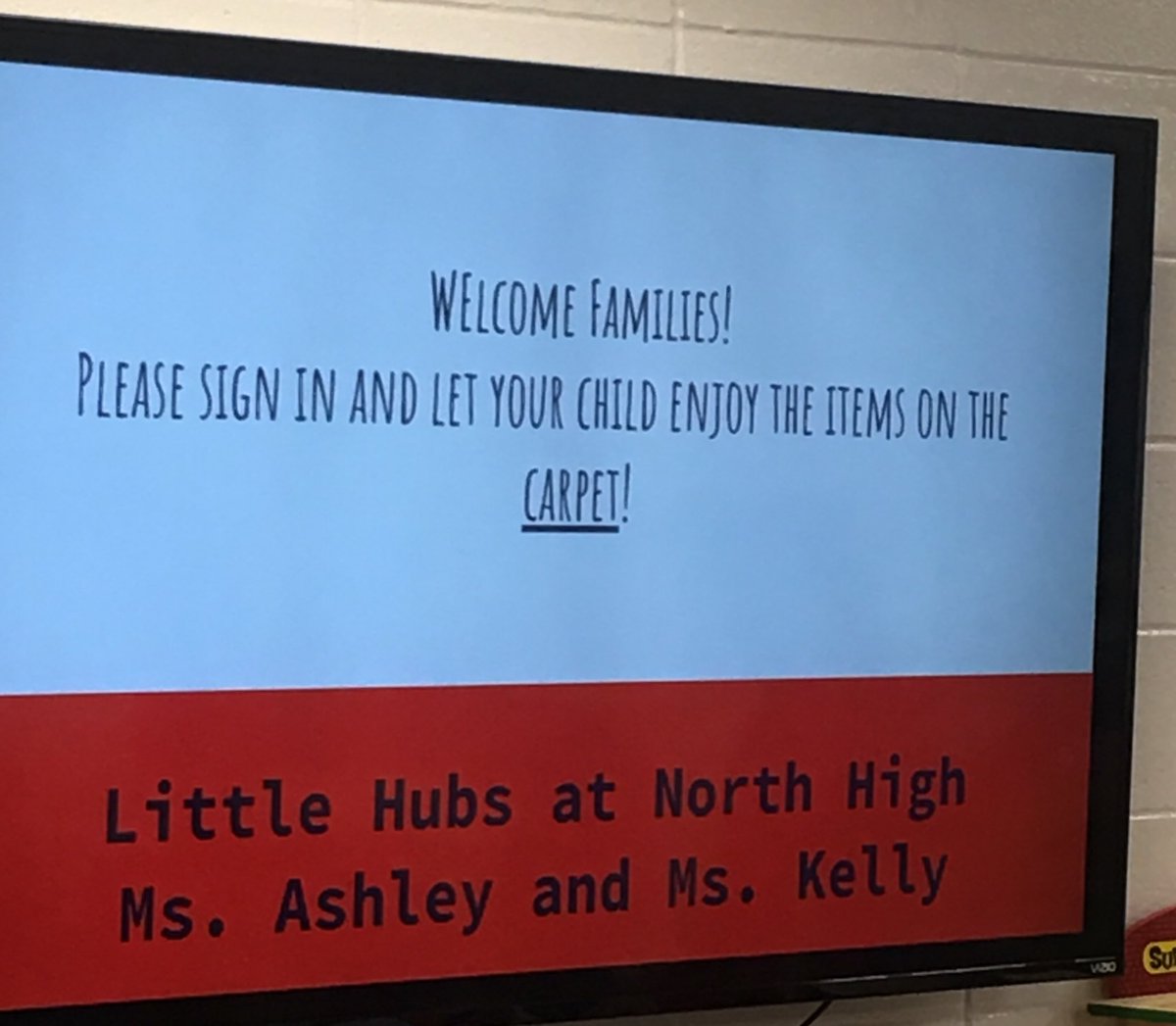 HubsNHHS's tweet photo. Welcome to our new Pre-K program-look at the fun things occurring today and everyday in our new room @coltybugsmama @wcpsmd @SemlerMatthew #hubpride https://t.co/AaSovEOHiJ