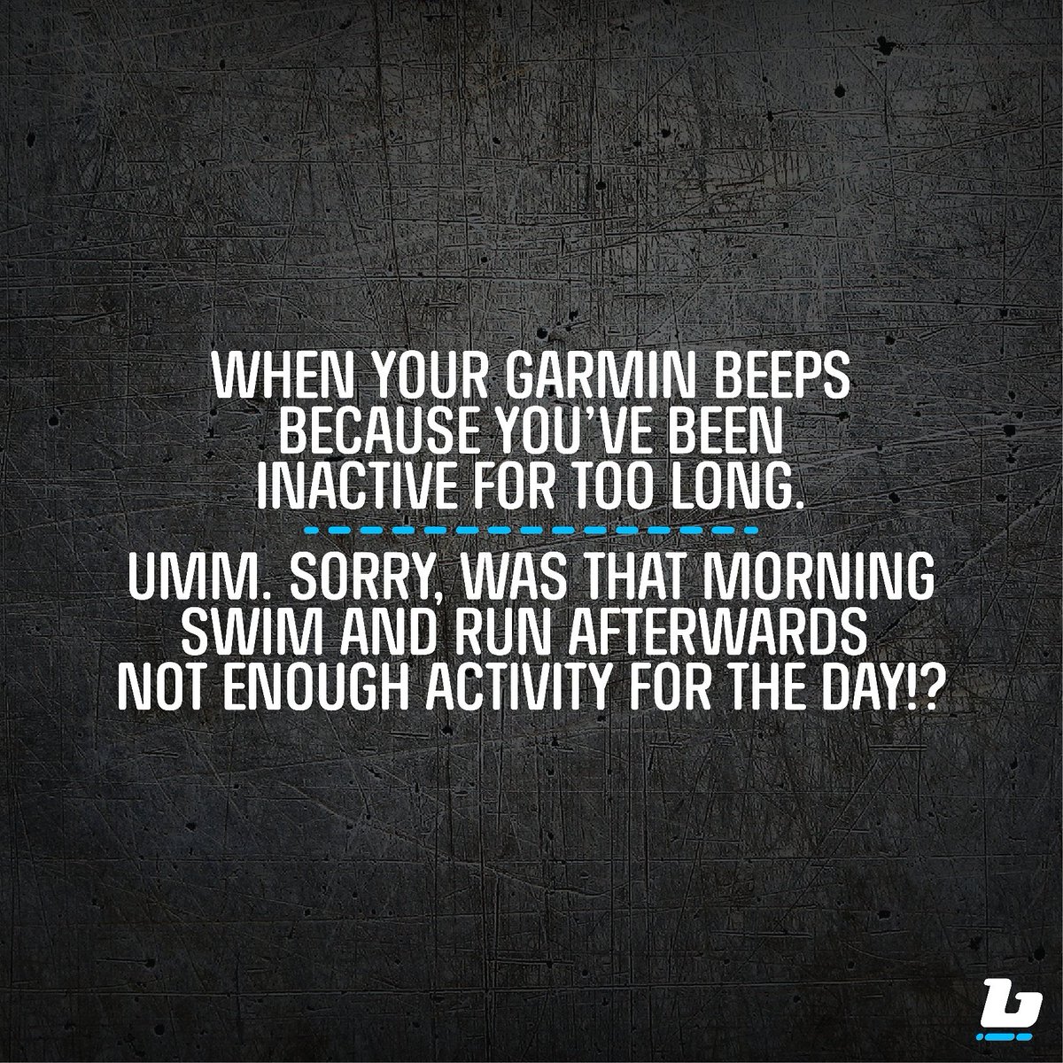 When all you want to do is rest after a solid morning of training but your Garmin is low-key calling you lazy 🙈😂