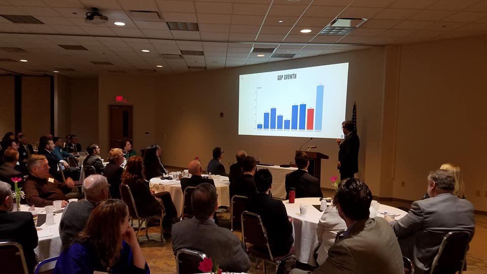 According to data presented at the 4th annual Economic Forecast Breakfast, 2018 is on the rise! The breakfast event is a collaboration of the Richland Area Chamber of Commerce/RCDG-Richland Community Development Group &amp; Destination Mansfield-Richland County. #2018EconomicForecast