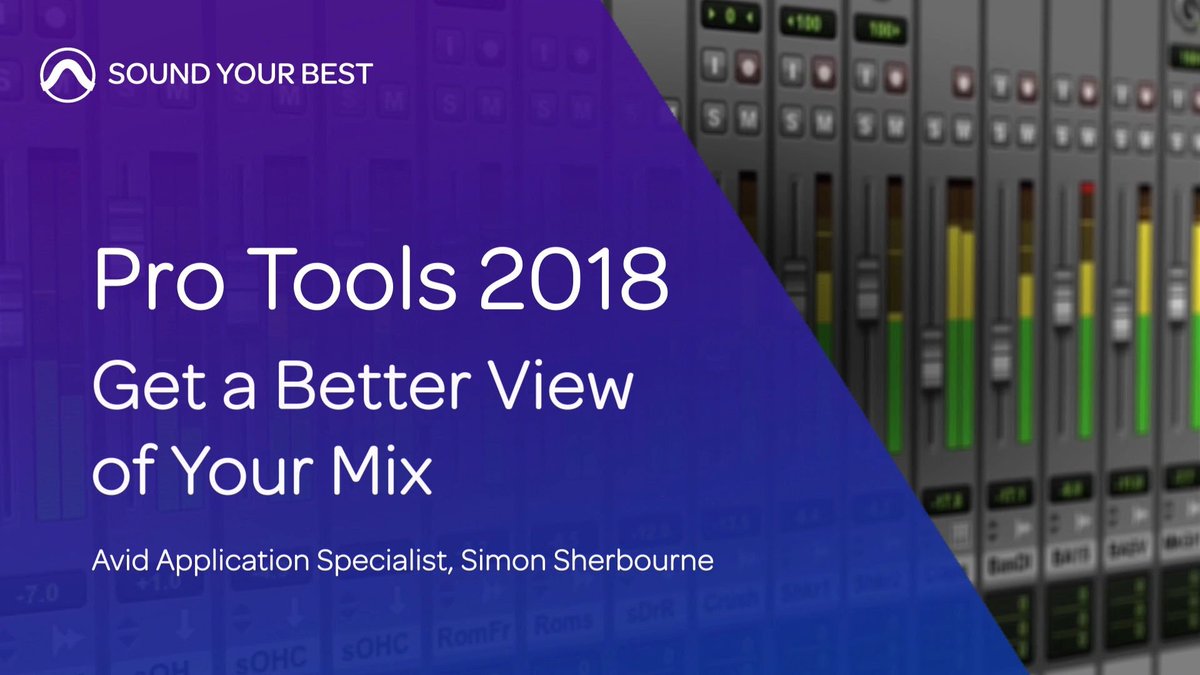 AvidProTools's tweet image. The @AvidProTools 2018 mix window now supports an EQ curve display on every channel strip.

WATCH THE VIDEO ▶️ bit.ly/2DmI8rF

#Avid #ProTools #DAW #mixing #EQ