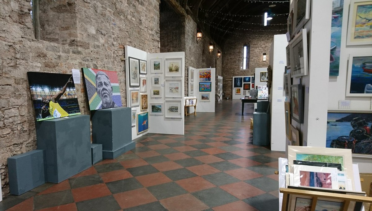 Susancavaliere's tweet photo. Art Exhibition Spanish Barn Torre Abbey Torquay starts Saturday 3rd February. It looks amazing. https://t.co/YRLWJ00Ant