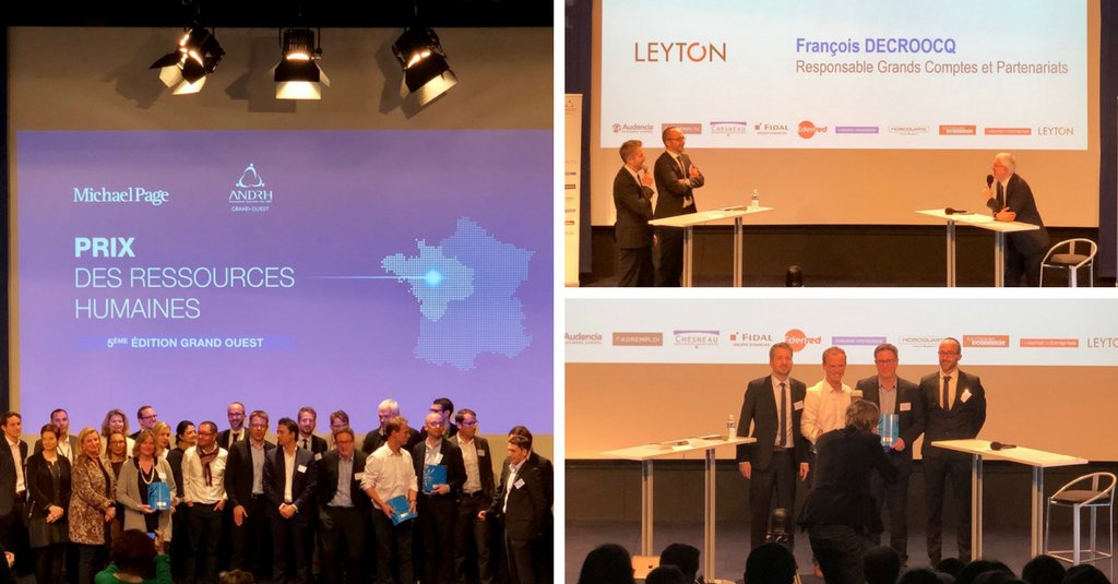 LeytonFrance's tweet image. Retour en images sur une soirée placée sous le signe des #RH ! Félicitations à tous les lauréats de cette édition Grand-Ouest où François Decroocq, Responsable Grands Comptes, était membre du jury. @U_GIE_IRIS, @Mediaveille, @maxdsfrance @Team_TBS @Michaelpagefr #PrixRH #ANDRH