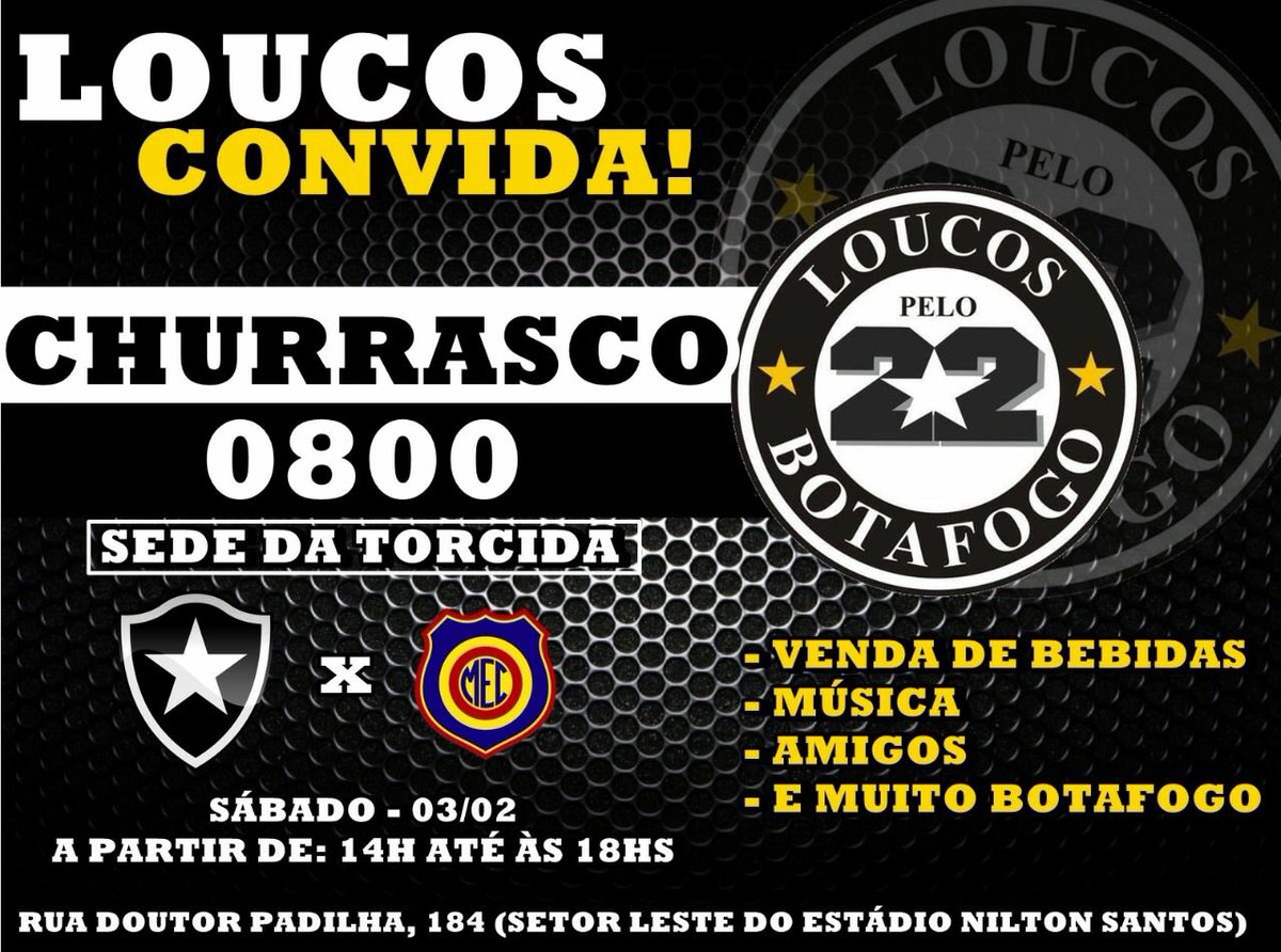 HospicioLPDN's tweet photo. O melhor pré-jogo de todos!! VEM COM A LOUCOS TORCER, AMANHÃ É DIA ⚫⚪ https://t.co/LgJ49Y0Dcv