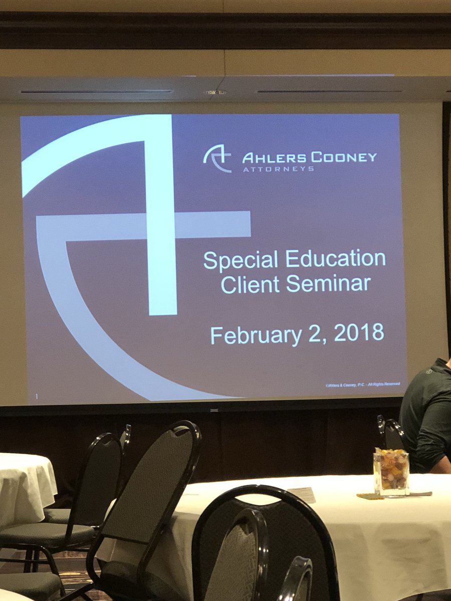 MrsKimOShea's tweet photo. Great day of learning in Des Moines on Special Education Law! https://t.co/xqtnhpWdfR