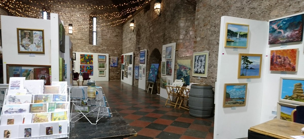 Susancavaliere's tweet photo. Art Exhibition Spanish Barn Torre Abbey Torquay starts Saturday 3rd February. It looks amazing. https://t.co/YRLWJ00Ant