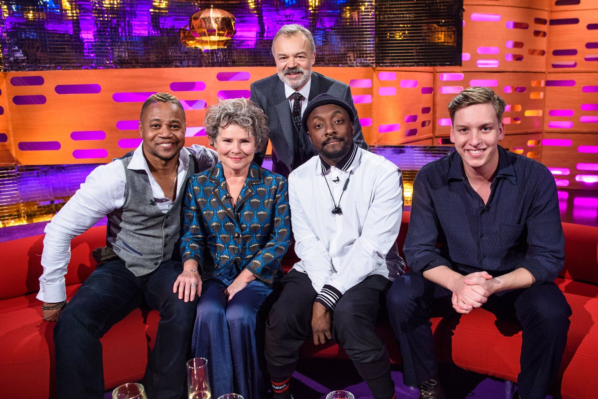 eOneUK's tweet photo. Don’t miss #ImeldaStaunton tonight on #TheGNShow, @BBCOne at 10:35pm for #FindingYourFeet 📺 Courtesy So Television / BBC https://t.co/F2WcrjtQbq