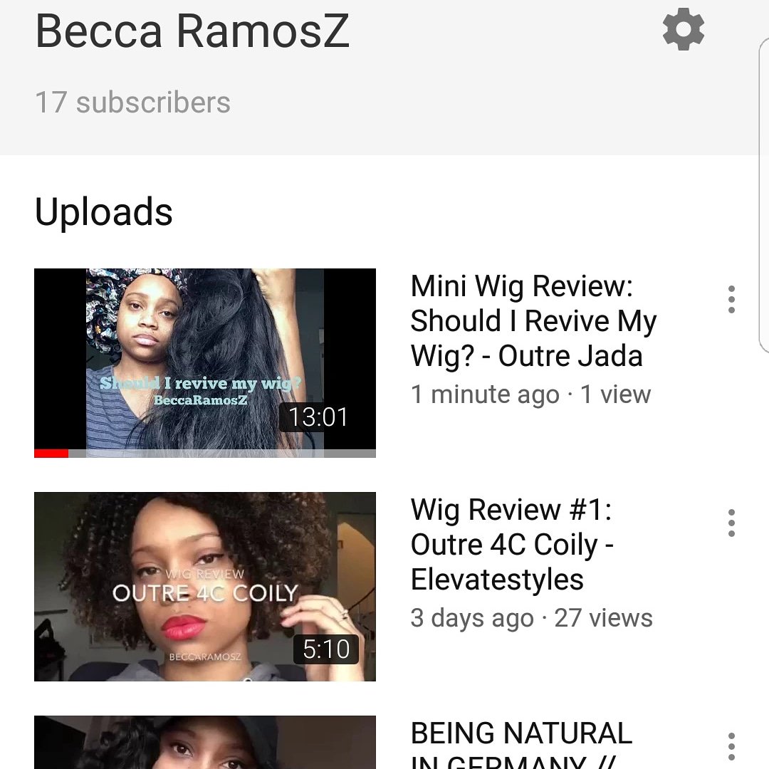 BeccaRamosz's tweet photo. FOURTH VIDEO UPLOADED!!!!! Please go check it out! #youtube #wigreview #blackyoutuber #outrehair #jadawig #newupload #subscribe #newyoutuber #naturalhair #healthyhair #teamnatural #4chair #kinkyhair #afro #satinbonnet #wigreview2018 https://t.co/LrhCZk0aJy https://t.co/7b3eYtFfLa