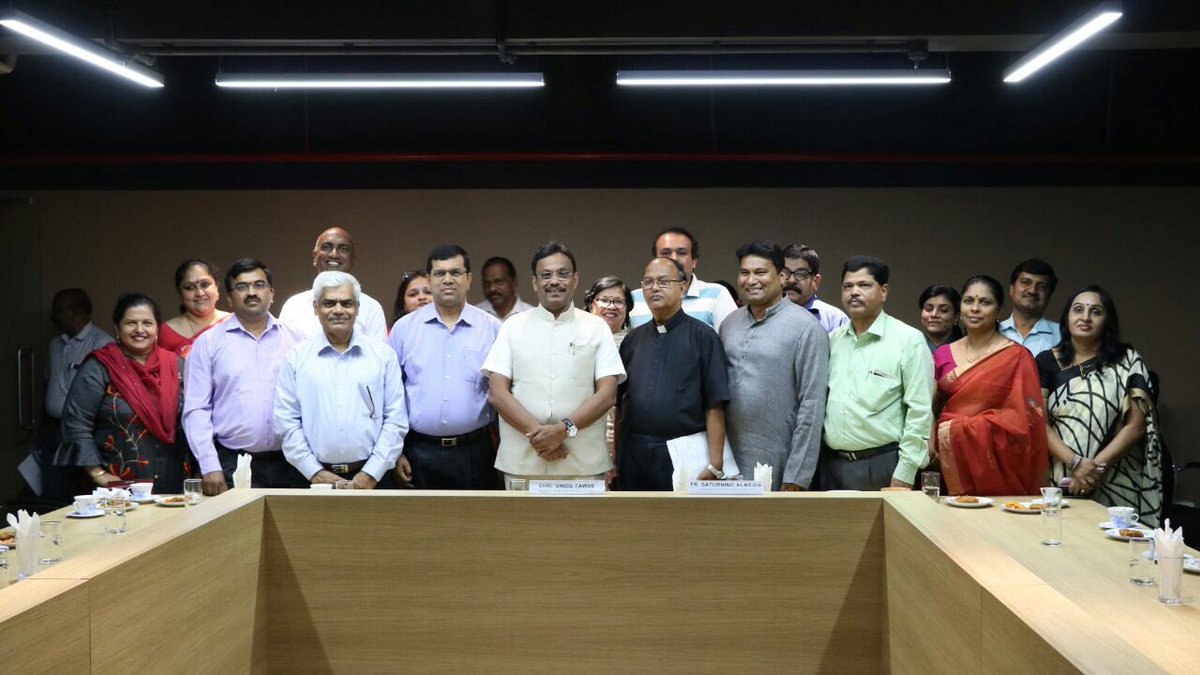 TawdeVinod's tweet photo. Future of Maharashtra and India is in the hands of our youths. Our PM @narendramodi ji aims to empower their ambitions with initiatives like @startupindia . It is incredible this aim materialise in form of ‘Centre for Incubation &amp; Bussiness Excellence’ at Fr. Angnel’s,Navi Mumbai https://t.co/m8XuEhHPkx