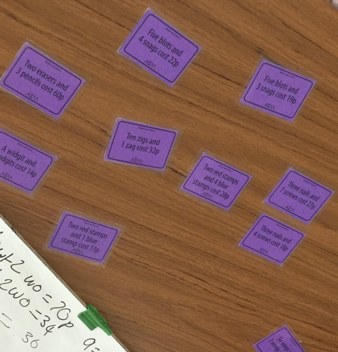 T0nymca's tweet photo. Keeping it simple today - using some nice #SimultaneousEquation match/solve cards from @ATMMathematics #pedagoofriday https://t.co/iJRt8npaTR