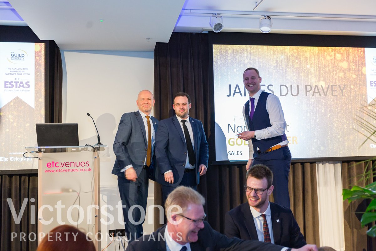 VictorstoneEA's tweet photo. Congratulations to @jamesdupavey Gold Award Winners at the Guild Annual Awards 2018 #Guild2018 #GuildConference2018 #GuildProperty @GuildProperty https://t.co/JD76bQxEan