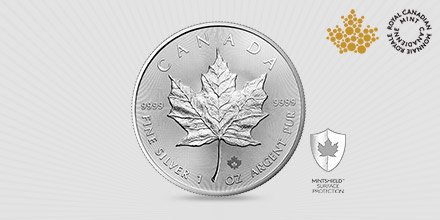 CanadianMint's tweet photo. Announcing the world’s first proven solution to reduce the appearance of white spots on Silver Maple Leaf bullion coins: https://t.co/Fb9bXyiqoz #MINTSHIELD™. https://t.co/u2XVjuyoZF