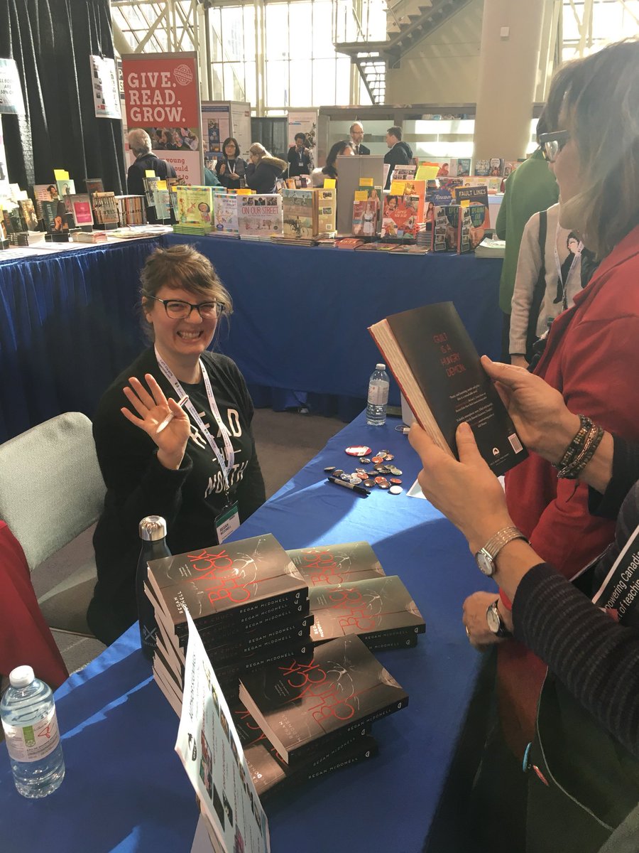 lizbethkemp's tweet photo. You KNOW you want to meet @Writer_ReganMcD signing #BlackChuck NOW #booth410 @orcabook https://t.co/O8RDTuaZcf
