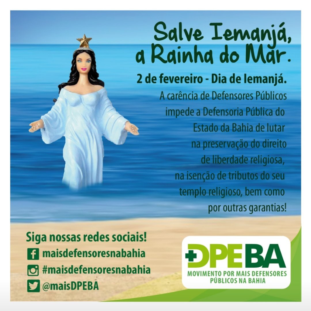 maisDPEBA's tweet photo. Salve Iemanjá, a rainha do mar. Comissão de Aprovados da DPE na tradicional festa de Iemanjá, no Rio Vermelho, Salvador, atuando pelo fim da Intolerância Religiosa. @maisDPEBA @costa_rui https://t.co/qEW73yh2oa