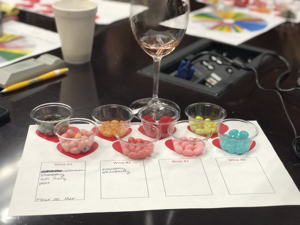 WineAshleyS's tweet photo. Love our sales meetings! We are fun & focused! #RoseAllDay #JellyBellys #winelovers @darkhorsewine @IlPoggioneWines @ClineCellars #fleurdemer https://t.co/AO0VJIazyF