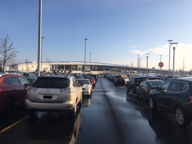 jmsker's tweet photo. Parking pains..... illegal parking at #Highway407 is not safe & blocking fire routes. Be warned parking enforcement will be taking action. BUT plenty of room at #PioneerVillage station! #TTC #Line1Ext @TTCnotices @bradTTC https://t.co/sYwejcLqnH