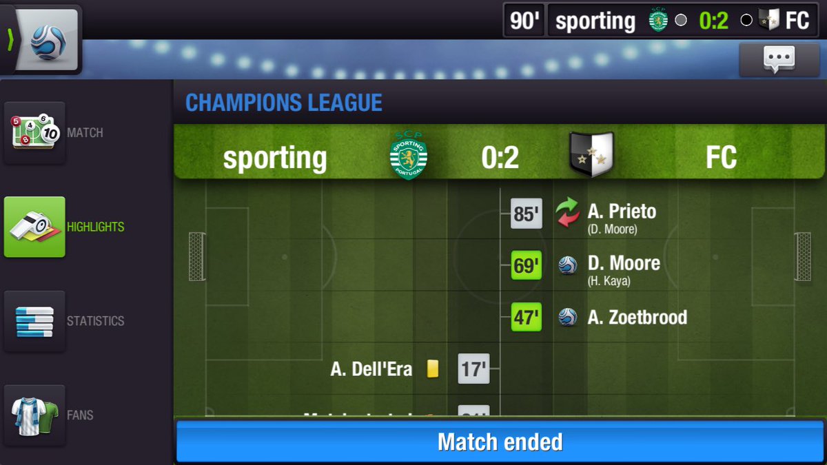 USMensT11's tweet photo. @SportingTop falls in the final. Bruno Fernandes was the only person creating real chances for them. Nonetheless still a good season for sporting but no treble... #topeleven #thet11 https://t.co/lSwXRNqmfP