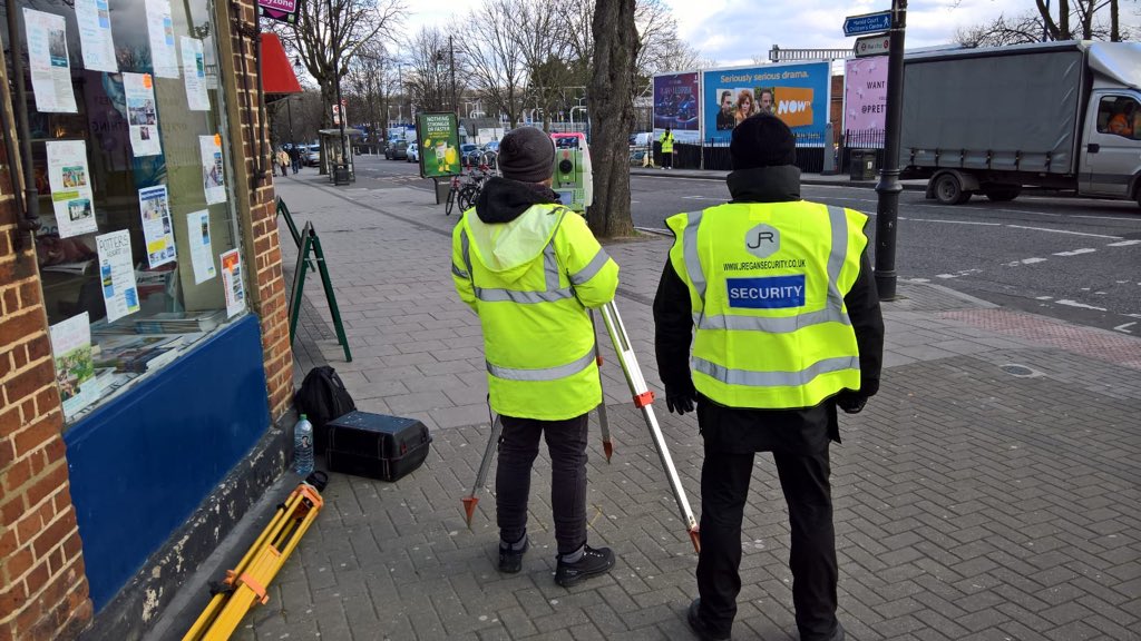 JReganSecurity's tweet photo. #newcontract #assetprotection #surveyingequipment #security #onlocation @visitlondon https://t.co/ESlQRvTLbv