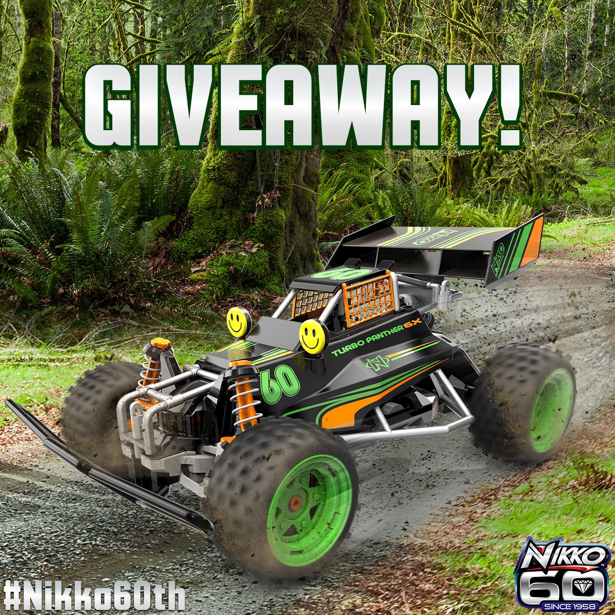 NikkoRC's tweet photo. We're celebrating 60 years of Nikko innovation! Join us in our festivities as we give away our Limited Edition Turbo Panther™ 60th Anniversary R/C Car! To learn more about entry, head over to our Instagram account! #Nikko60th #NikkoRC https://t.co/cSat5Ik8Ma