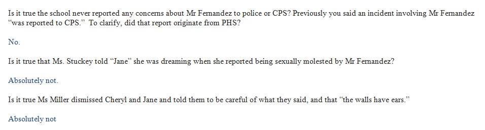 VickyNguyenTV's tweet photo. Misleading answer or outright lie? The responses from #PresentationHigh when we first asked about a teacher accused of sexual abuse. Now we hear from a student who says she warned the school 3 years before he allegedly molested another girl. https://t.co/03A94ASi0N @nbcbayarea https://t.co/3gH01Rc3rT