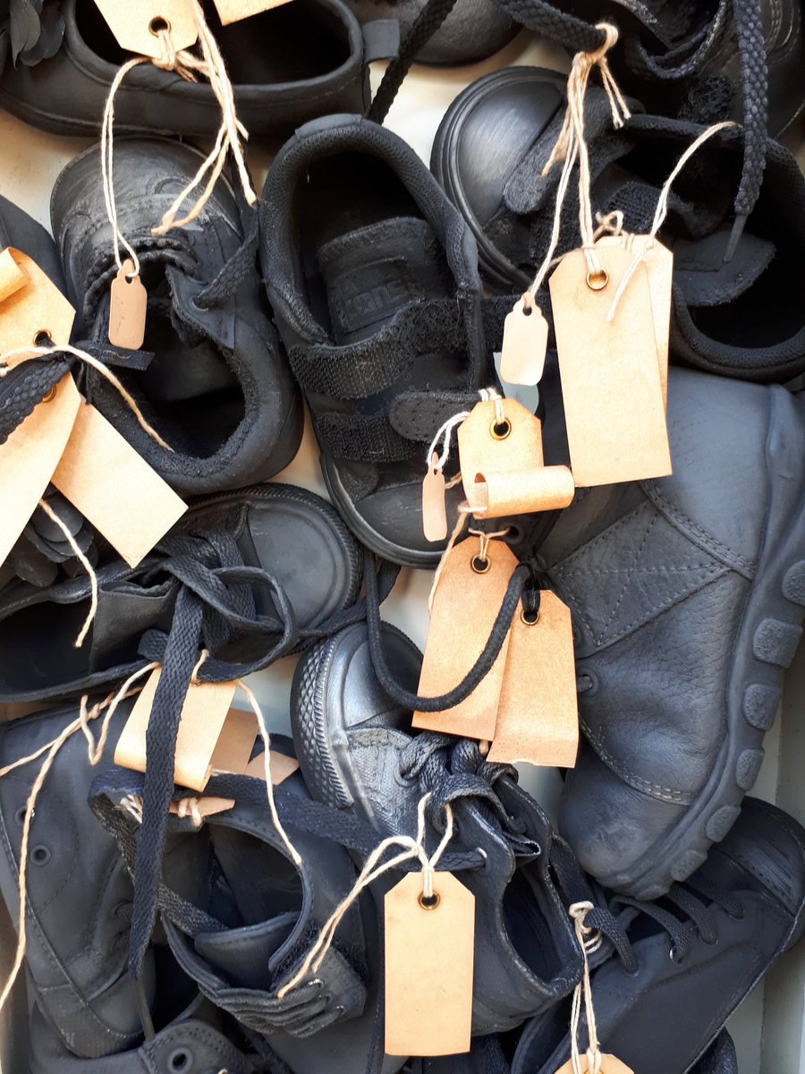 BeaLast's tweet photo. BEA LAST #Artist
www.babyforest. co/bealast
#LostVoices #Emulsion #Graphite on #recycled #babyshoes 2018 #sculpturalpainting #installation
#Niches #Midsteeple #Dumfries @womensart1 @sca_net @baby_forest @WeAreUpland https://t.co/YlRnu1kPFV