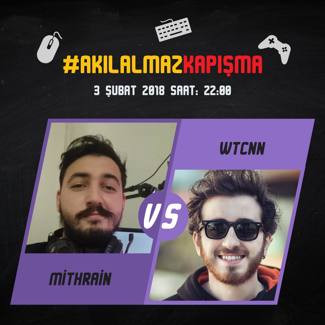 .<a href="/feritkw/">Ferit Karakaya</a> ve <a href="/mithrainn/">Mithrain</a> sürprizlerle dolu bir yayın için bir araya geliyor. Sen de #AkılAlmazKapışma ile eğlenceli paylaşımlarını yap, imzalı gaming PC kazanma şansı yakala! Detaylar için takipte kal!