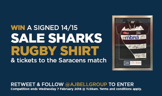 LifeatAJBell's tweet photo. #FRIYAY! Two clicks &amp; you’ve entered … 👍

>>> RETWEET
>>> FOLLOW

WIN a signed Sharks shirt + tickets to their next home game! 👕🎟️🦈

T&amp;Cs apply: https://t.co/jxwTMWiWGS | #FreebieFriday #AngloWelshCup https://t.co/sg3v7dRpS8