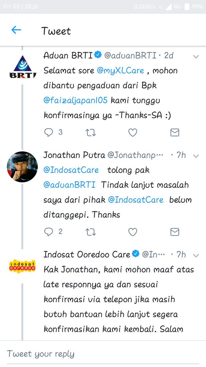hiskia28's tweet photo. @ucpzFaisal @IndosatCare Tag aduanBRTI bro biar di bantu sampaikan. Sembari kirim via email ke csindosatooredo-ny, paling telat sih respon biasa 1 harian. Saya gtu kok https://t.co/APwaWudMcY