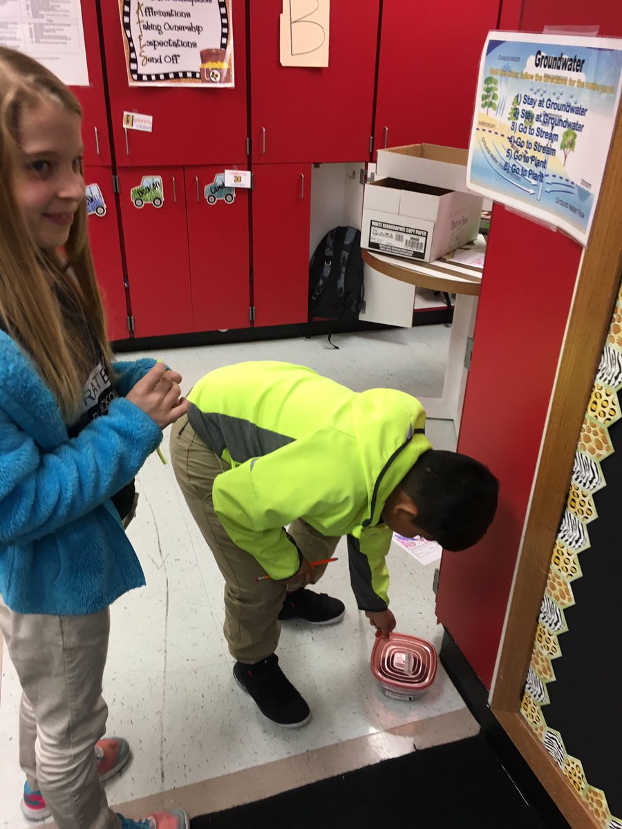 stoy_sarah's tweet photo. Learning about the water cycle by traveling through it. #wildaboutScience @CISDMartin https://t.co/HRQIpuLPco