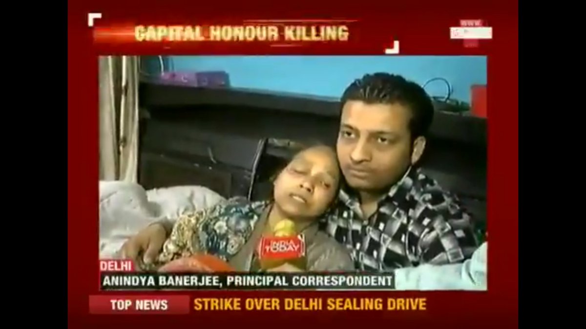 AninBanerjee's tweet photo. The father has 4 stents in heart. Mother underwent surgery and is diabetic. Only son was 23 year old Ankit who has been beheaded y'day. Just because he was a Hindu and courting a girl from minority community? No this is not Bangladesh or Pakistan. This is capital Delhi. https://t.co/mKjQLUP2AY