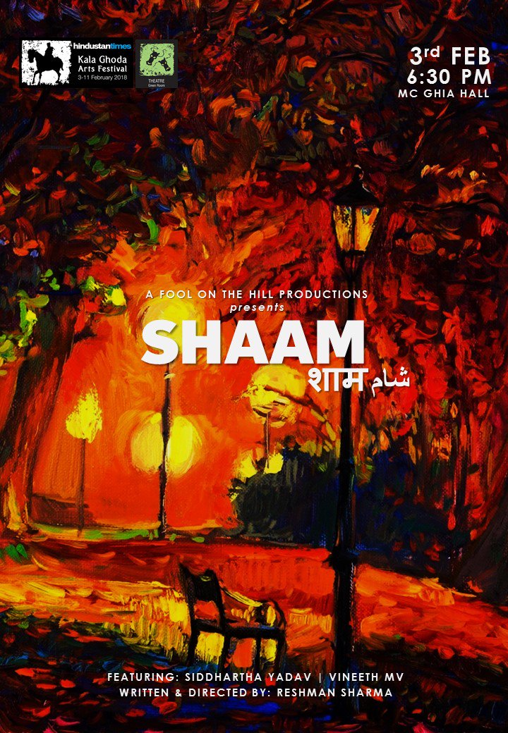 resh900's tweet photo. Performing at Kalaghoda Festival tomorrow. Our adaptation of Saki's 'Dusk'! Please come and watch! @htKGAF https://t.co/oChrOFmhc9