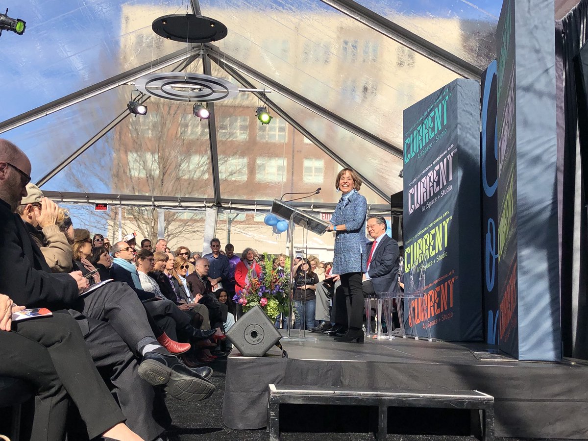 UNC's tweet photo. CURRENT is the “amazing, innovative home to connect arts with University and our community” -@ChancellorFolt #IamCURRENT https://t.co/DDkMT224hy