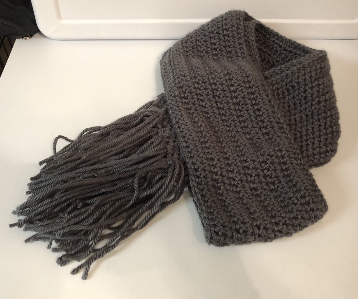 LiftingHard's tweet photo. Made this #scarf and I just love it! #crochet https://t.co/0y6JP14442