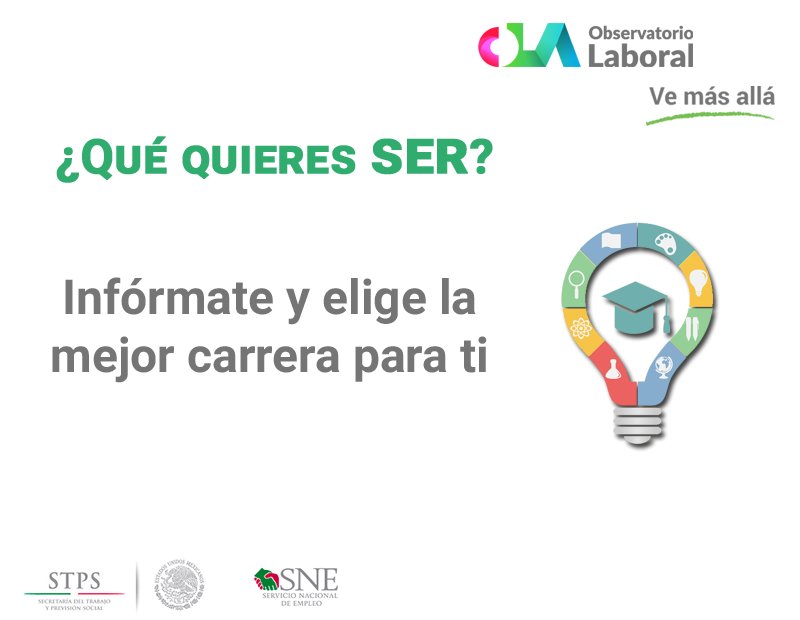 Observa_Laboral's tweet photo. #BuenViernes, no olvides que en el #OLA encontrarás la información que te ayudará en la elección de la carrera. https://t.co/6PzTPzYVIm #VeMásAllá https://t.co/V4D7C1DxoL