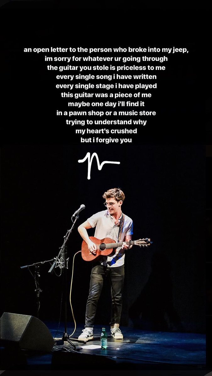 DanielRapattoni's tweet photo. So @FATHERMACKENZlE just called me and told me that @mackenziebourg lost Yokes the Guitar and now I’m secondhand sad https://t.co/syviMqJXke