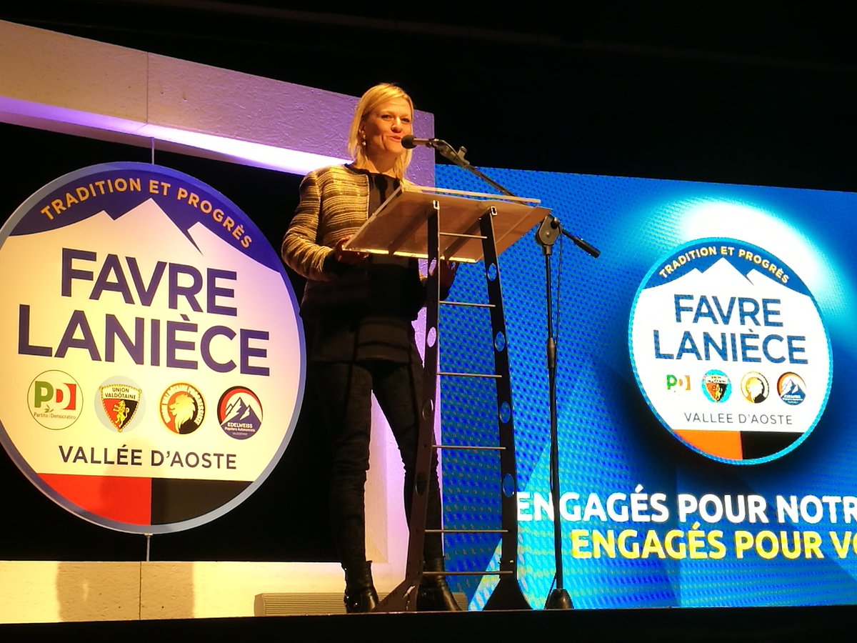 "Dépasser les difficultés du passé, laisser tomber les divisions, travailler ensemble pour le futur de notre Région" <a href="/AlessiaFavre/">alessia favre</a> <a href="/albertlaniece/">Albert Lanièce</a> @favrelaniece Comice d'ouverture de Pont-Saint-Martin