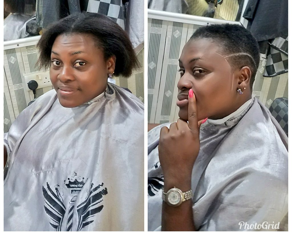 saminydebarber's tweet photo. Before and After. #Saminyscutz #AfricanQueen ๐๐ https://t.co/4cD6GA8b7I