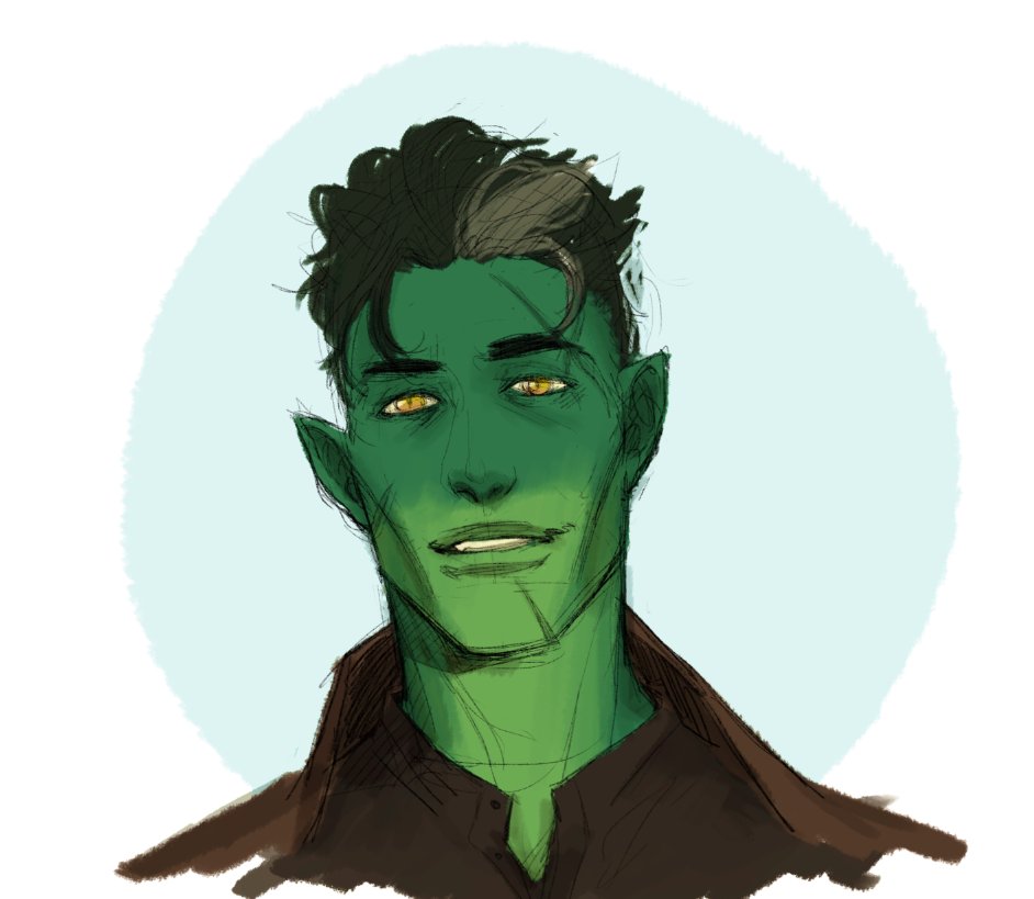 kimchidraws's tweet photo. im still tryna figure out how i wanna draw them so i decided to start today with a fjord doodleeee #criticalrole #criticalroleart https://t.co/YBUfoMXpst