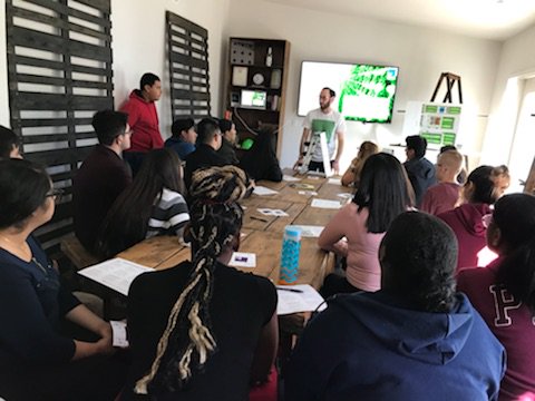 CTEinCCSD's tweet photo. .@RanchoRamsLV Culinary students visiting @UrbanSeedInc on National #JobShadowDay #CCSDJobShadow #CTEMonth. Thank for hosting @ClarkCountySch #CareerTechEd students! https://t.co/7L6hCyWRe9