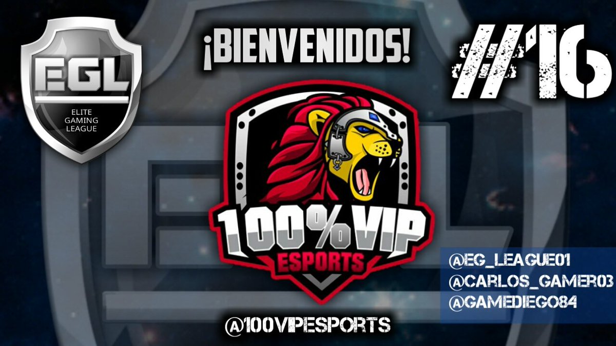Dieciséisavo equipo inscrito! Desde México 🇲🇽, los Vips! Vienen a destrozar en esta liga ellos son: @100VIPeSports
