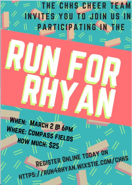 CHPantherCheer's tweet photo. Help us raise money for Rhyan’s Good Day Foundation and celebrate her life! Register here: https://t.co/kFramJiQmr https://t.co/K66cVRE8ZD