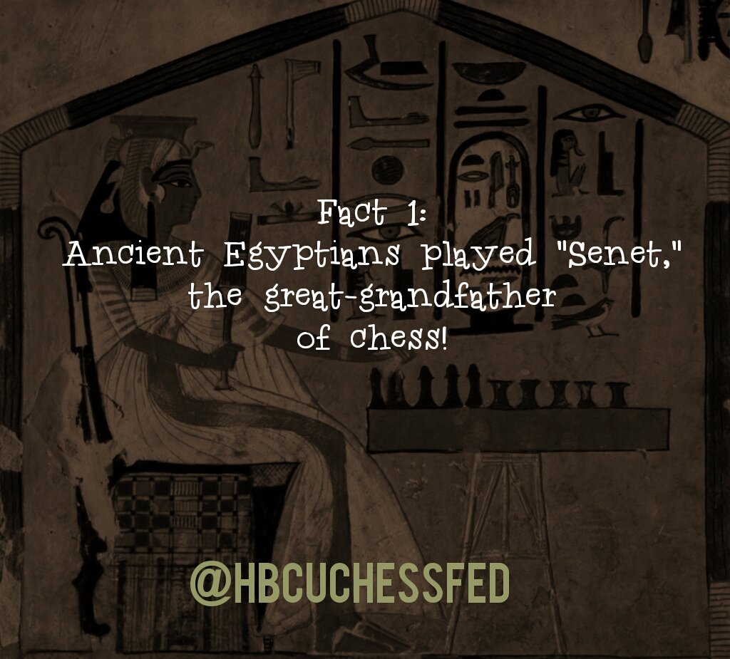 HBCUChessFed's tweet photo. ♕♔ Fact 1: An ancient Egyptian game called "Senet" is considered to be the great grandfather of #chess!

#HBCU
#ChessMatters
#BlackHistoryMonth
#28DaysOfChessFacts https://t.co/uFY79Pi3Ie