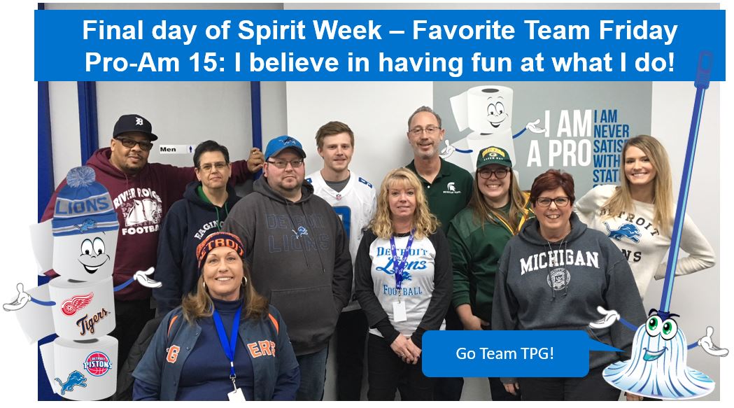 TheProfGroup's tweet photo. Final day of TPG Spirit Week! 
PRO-AM 15: I believe in having fun at what I do! 
#TPGCulture #spiritweek #proam15 #theprofgroup https://t.co/9pBzMi9rSw