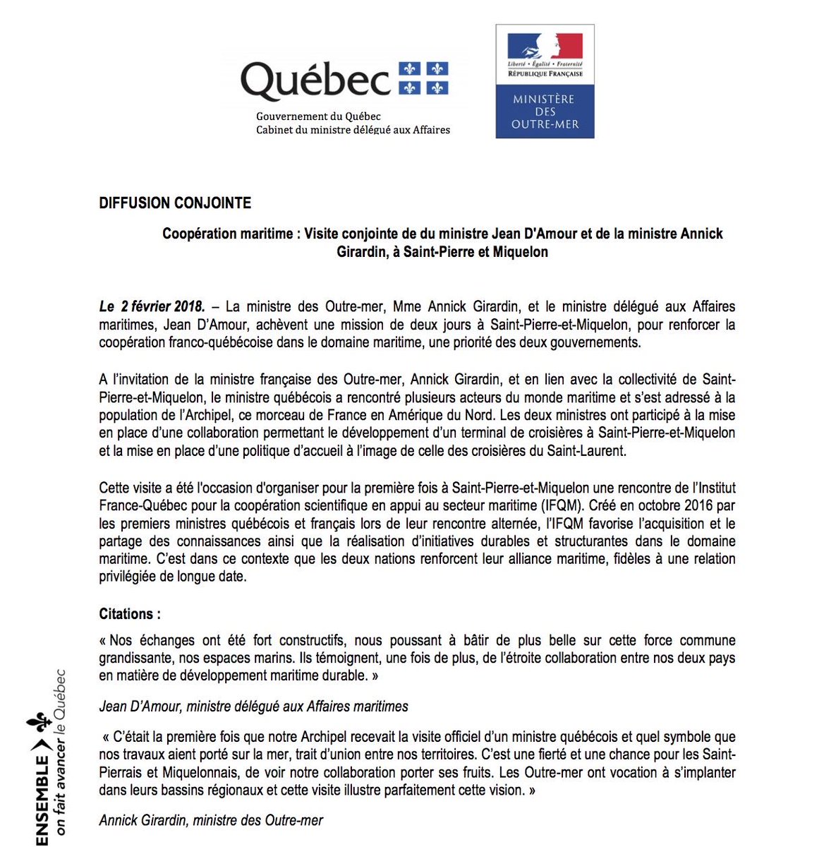 Annick Girardin Saintpierreetmiquelon Future Destination De Croisiere Francequebec Annick Girardin Saintpierreetmiquelon Future Destination De Croisiere Francequebec
