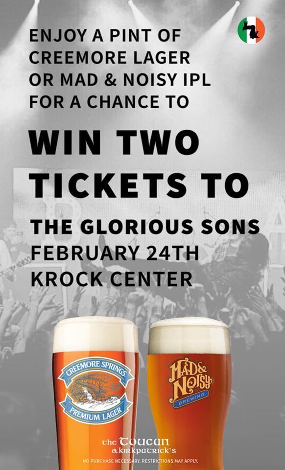 Enter to win a pair of the hottest tickets in town. Ask your server for details. #ygk