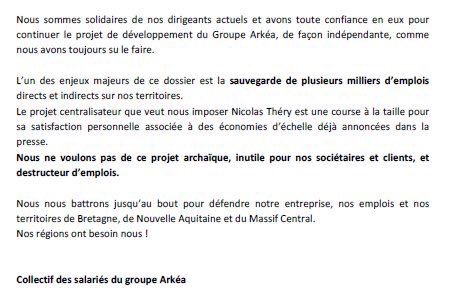vent2bout's tweet photo. [🗞 COMMUNIQUE] Quand le pdt de la confé du @CreditMutuel, Nicolas Thierry, tente de saboter le processus de vote de nos caisses locales à coup de sanctions à l’encontre de nos dirigeants !!! Nous dénonçons ces pratiques et ces manœuvres de déstabilisation 😠 #ArkeaMonChoix https://t.co/mpi4PvazVv