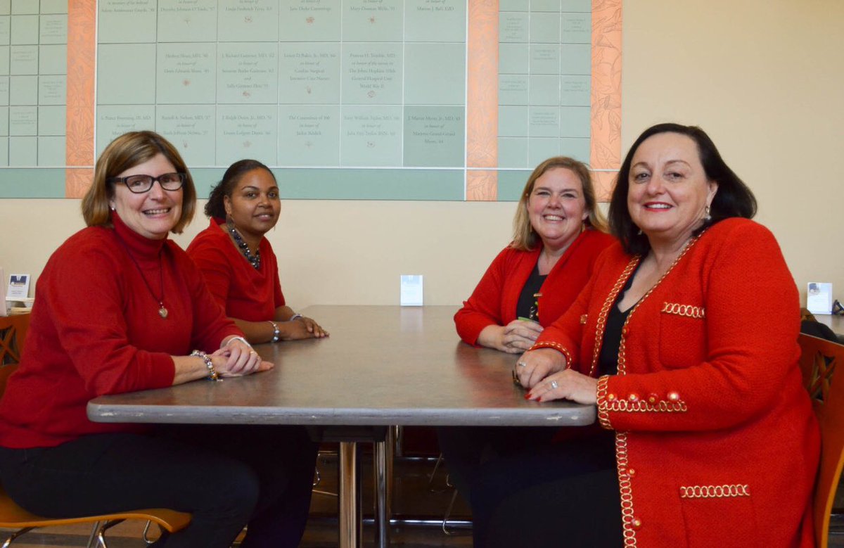 BaptisteDiana's tweet photo. #JHSON wore red today for #WearRedDay #cardiovasculardisease #womenshealth #NursesWearRed https://t.co/2KLIZosQHX